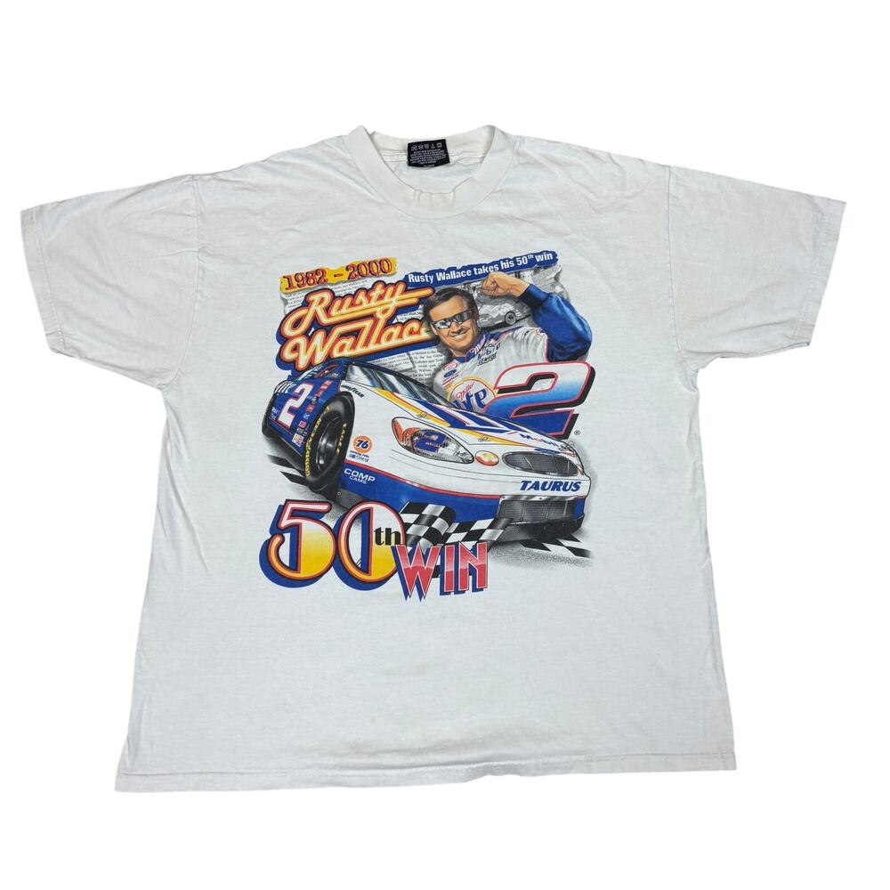 Vintage y2k Nascar Rusty Wallace T Shirt Men's Large Chase